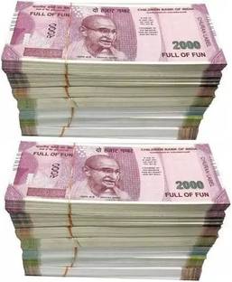 Uprising Store (60 Each x 7 = 420 Fake Note) Playing Indian Currency Fake Note pack of 2 Fake Note Gag Toy