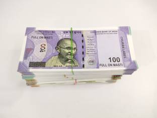 Velinor Indian Rupees Duplicate Money Fake Currency Notes Dummy Rupee Bundle Money (20*6=120 note each ) Money for Kids to Play Nakli Note 10 20 50 100 200 500 Gag Toy