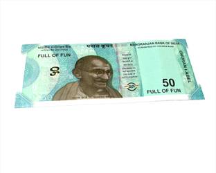 valuableplus Fake Notes (100 Notes) Of 50 Fake Money Notes, Playing Learn Money Skills Fake Notes Gag Toy