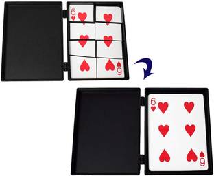 MYSTIFY MAGIK Locking Card Box Magic Trick | Torn & Restore playing card, color chagning Box Magic Box Gimmick Gag Toy