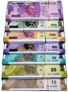 BBS DEAL Combo Pack (20 Each x 7=140 Nakli Note) Playing Indian Currency Notes for Fun Paper Kids churan wale Note (( Nakli Note-10,20,50,100,200,500,2000 )) Nakli Indian Notes Gag Toy New Fake currency Note Gag Toy