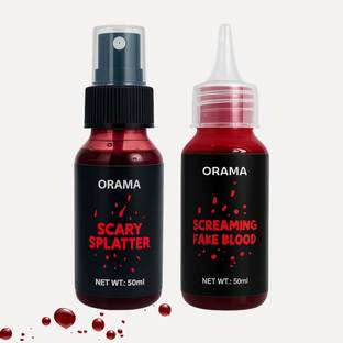 Orama Realistic Fake Blood Spray for Halloween Costume & Drama Makeup 50mL US2 BLOOD Gag Toy