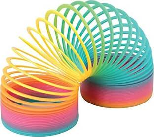 DDTOYS Rainbow slinky ring Magic Spring Gag Toy Gag Toy (Multicolor) Magic Ring Gag Toy