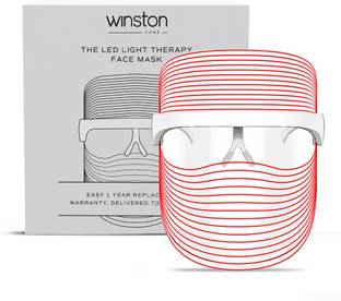 Winston 3 in 1 Led Face Mask Light Therapy for Rejuvenation, Glowing and Clear Skin Portable Galvanic Facial Machine
