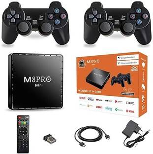 Orelius Fire 2 in1 M8 Pro Game TV Video Game Set Player 4K Game Retro Console Including  Gamepad