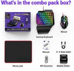 MILLENNIUM TECHNOLOGY Mobile Game Controller Combo Pack (No APP Require)  Gamepad