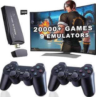 SHAILRON Wireless Console Game Stick - Retro Video Game Console with 3000 Built-in Games  Gamepad