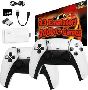 SHAILRON 2.4 M15 4K HD HDMI TV Game 20,000+Stick, Includes 2 Wireless 2.4GHz Controllers Wi-fi  Gamepad