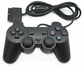 Tech Aura Playstation 2 wired black controller for PS2 Joystick Gamepad For Dual Vabration joystick USB  Gamepad