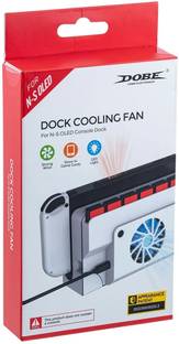 HG WORLD Dobe Dock Cooling Fan For Nintendo Switch Oled Console Heat Dissipation Fan Base USB  Gamepad