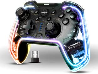 Frontech Fire Pro Wireless 2.4GHz Gaming Controller| Dual Vibration Motors| RGB (GP-0002) USB  Gamepad