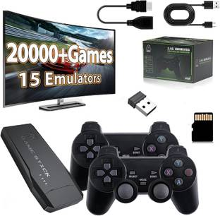 SHAILRON Video Game Wireless Video Gaming Console Stick for TV with Built-in Retro Games Wi-fi  Gamepad
