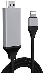 RuhZa USB Type C Cable 2 A 0.5 m NA Connector Compatible with i-Fone/i-Pad to TV Projector Monitor No Need Power Supply