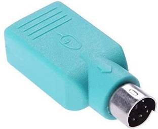 RuhZa PS2 to USB Adapter, PS/2 Male to USB 2.0 Female Converter USB to PS/2 Converter USB Hub