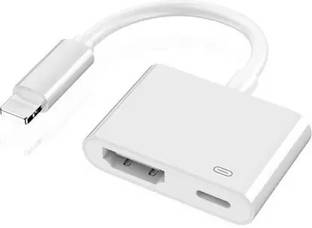 ULTRABYTES Lightning to HDMI adapter, HDMI adapter for i-phone Lightning to HDMI Adapter, 1080P Digital Sync Screen HDMI Connector