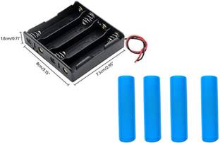 UT 18650 Holder Case with 4x 2200mAh Rechargeable Lithium Solar Battery
