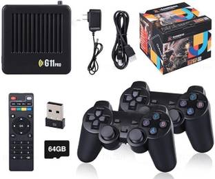 virat creation G11 PRO Game Box 40,000+ Built-in Games Retro Classic 2D 3D HD | 64 GB with Yes