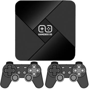 PTCMart G5 Gamebox Video Console Retro Games Hd 4K With Tv Android Wireless Controller 64 GB with CPS FC GB GBA GBC MD SFC N64 PS1 ATARI, 30,000+ built-in games