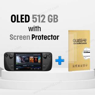 Valve Steam Deck Latest Oled Edition Handheld Gaming Console 512 GB with Screen Protector