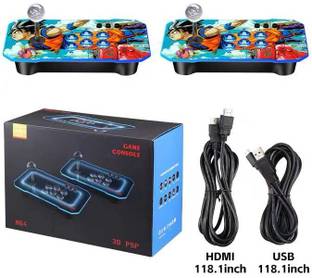 Playtastic M23 Retro Game Console with 30000+ pre installed Games 64 GB with Two Wireless Controllers for PS-1/CPS/FC/GBA Arcade Gaming