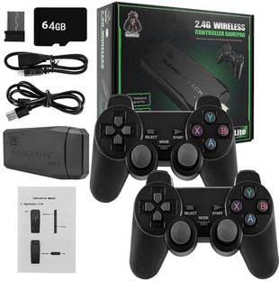Inquisitive GAME Stick M8 4K 20000+ Classic Retro Game 64 GB HDMI Output 2.4GHz 15 Emulators 64 GB with 15 Emulators, Super Mario, Crash, GTA, Zelda, Sonic, Donkey Kong, Street Fighter