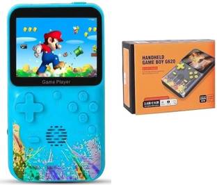 HG WORLD Retro Game Boy G620 gaming console for tv Pocket Sup Game Box handheld 3.5TFT Screen Rechargeable Battery handheld console Hand video game for tv 32MB GB with 500+ Preinstall video game handheld,Best Gift All Ages Mario Game Mortal Combat