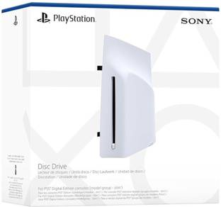 Playstation Sony PS5 Disk Drive Ultra HD Blu-ray| Essential ps5 accessories for ps5 Digital ( Slim & Pro ) Models | Instantly Play PS4 & PS5 Game Discs NA GB with Plug & Play Magic | Built-in 4K Blu-ray Movie Support