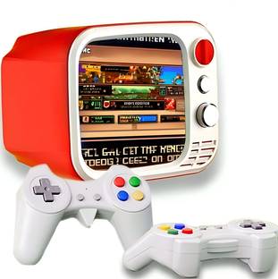 HG WORLD Retro H7 Game Box Gaming Console For TV With 2 Player Portable Sup Game Box 3.5"TV Screen Rechargeable Battery Handheld Console Hand Video Game For TV 512MB GB with 700+ Classic Video Game Handheld, Best Gift All Ages, Mario Game Tv Game Set