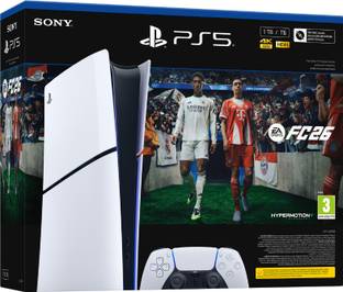 SONY PS5 Digital Edition - EA SPORTS FC 26 Bundle (CFI-2008B01) 1024 GB with Ea Sports Fc 26 Full-Game Voucher, Astro’S Playroom