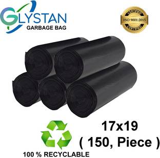 CartVallue Garbage bag 17x19 pack of 5x30 ( 150,piece ) size small Small 12 L Garbage Bag  Pack Of 150