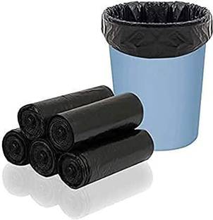 INDIWARRIOR Premium Black Garbage Bags 90 Pcs | 19 x 21 Inch | Dustbin Bags/Trash Bags - Medium 15 L Garbage Bag  Pack Of 90