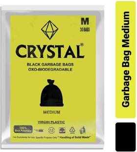 CRYSTAL Oxo-biodegradable Medium 30 bags Garbage Bag  Pack Of 3