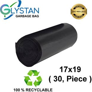 GLYSTAN Garbage bag 17x19 pack of 1x30 ( 30 piece ) size small Small 12 L Garbage Bag  Pack Of 30