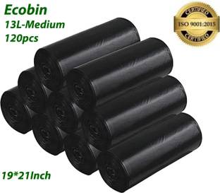 EcoBin Dust bin bag with detachable thread Medium 13 L Garbage Bag  Pack Of 120