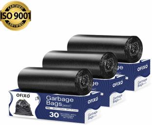 OFIXO Biodegradable Garbage Bag (Size 19X21 Inches) Medium 15 L Garbage Bag  Pack Of 60