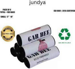 JUNDYA Dustbin Bags 17x19 180 Small 6 L Garbage Bag  Pack Of 180