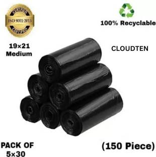 CLOUDTEN DUSTBIN BAG ROLL 19*21 Medium 6 L Garbage Bag  Pack Of 150