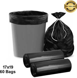 MJ Exim Black Garbage bags / Dustbin bags Size - Small 15 L Garbage Bag  Pack Of 60