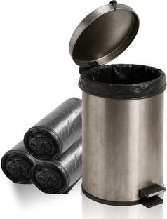 myshopstore Garbage Bags, 30 Bags x 3 Rolls, Black Dustbin/Trash Bags Small 15 L Garbage Bag  Pack Of 90