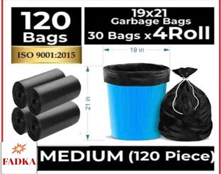 fadka dustbun bag 30 bag/roll(pack of 4) Medium 15 L Garbage Bag  Pack Of 30