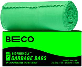 Beco Eco Friendly Biodegradable OXO Garbage Bag for Dustbin|17 X 19Inch Small 1 L Garbage Bag  Pack Of 30