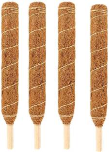 Nikhat Coco Pole for Plants Support Moss Stick 2 Feet(Pack Of 4) Garden Mulch Plant Container Set