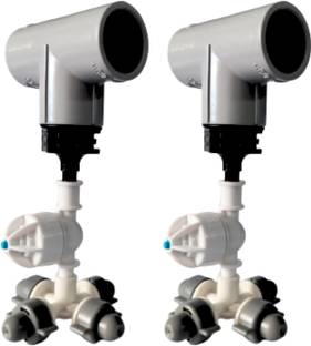 VAYAL IRRIGATIONS ® 20 mm 4 Way Threaded Fogger Nozzle Assembly Unit | Mist Cooling | Green House 28 L Hose-end Sprayer