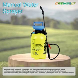 Crewbolt 5 Ltr Compressed Air Sprayer 5 Liter Domestic Hand Sanitizer Disinfectant 5 L Hand Held Sprayer