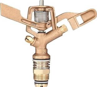 Implemental Brass Automatic Rotating Sprinkler with Nozzle Thread - 1/2 INCH 2 L Hose-end Sprayer