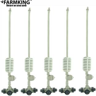 FARMKING (5pcs) Irrigation Fogger System 4 Way Fogger Assembly Unit with Check Valve 100 L Hose-end Sprayer