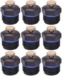 Appster 10Pcs Drip Irrigation Misting Nozzles 1/2" Adjustable 360° Mist Sprinkler Heads 100 L Hose-end Sprayer