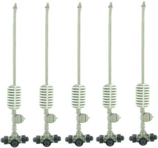 Appster (5pcs) Irrigation Fogger System 4 Way Fogger Assembly Unit with Check Valve 100 L Hose-end Sprayer