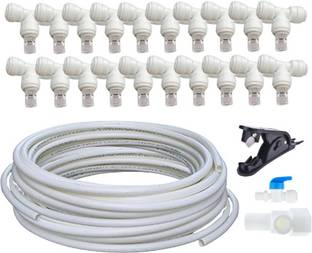 Zecqua 20 meter Fogger PIpe Setup 20 pcs nozzel for Home/Mist Cooling System 100 L Hose-end Sprayer