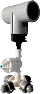 VAYAL IRRIGATIONS ® 20 mm 4 Way Threaded Fogger Nozzle Assembly Unit | Mist Cooling | Poultry Farm 28 L Hose-end Sprayer